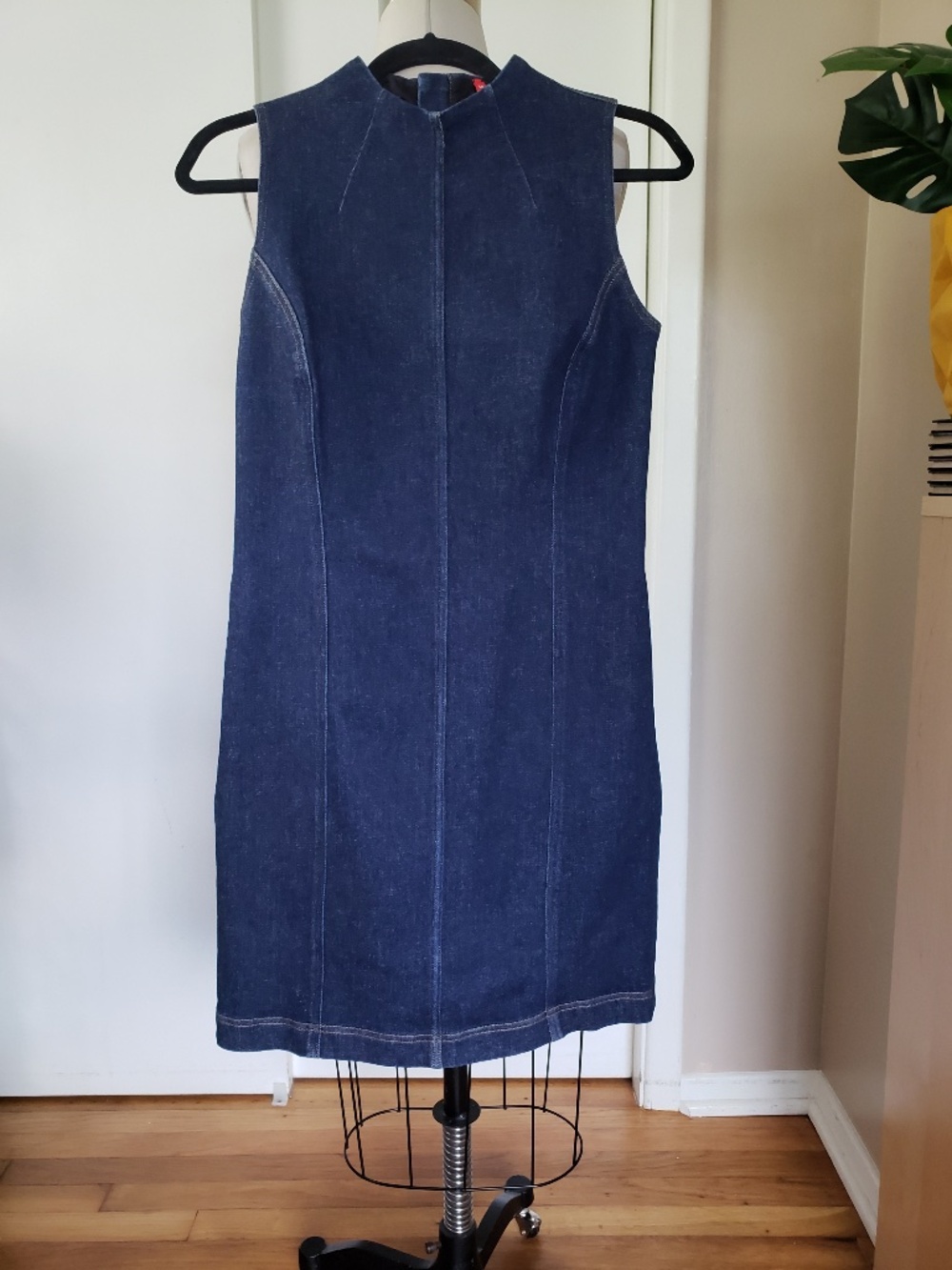 Spanx Effortless Crewneck Denim Dress Size Small